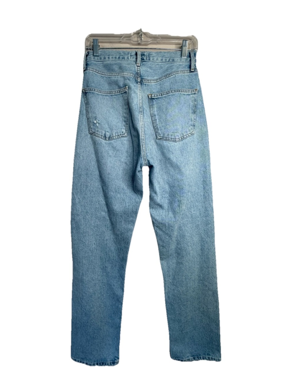 Agolde Jeans 90s Mid Rise Loose Fit in Snapshot Straight Blue Denim Casual 24 - Picture 2 of 8